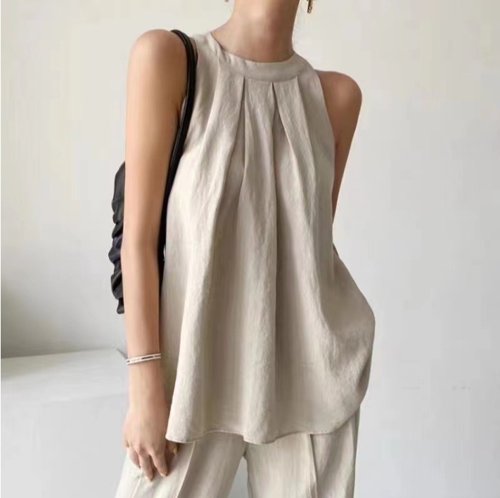 知性氣質無袖上衣 ( 三色 )