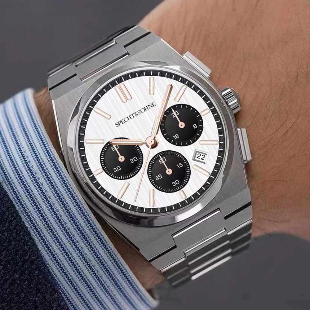 【SPECHT&SOHNE 施沛索恩】超級玩家系列 SP0003 日本精工 VK63機芯 真三眼六針 夜光 石英錶 手錶