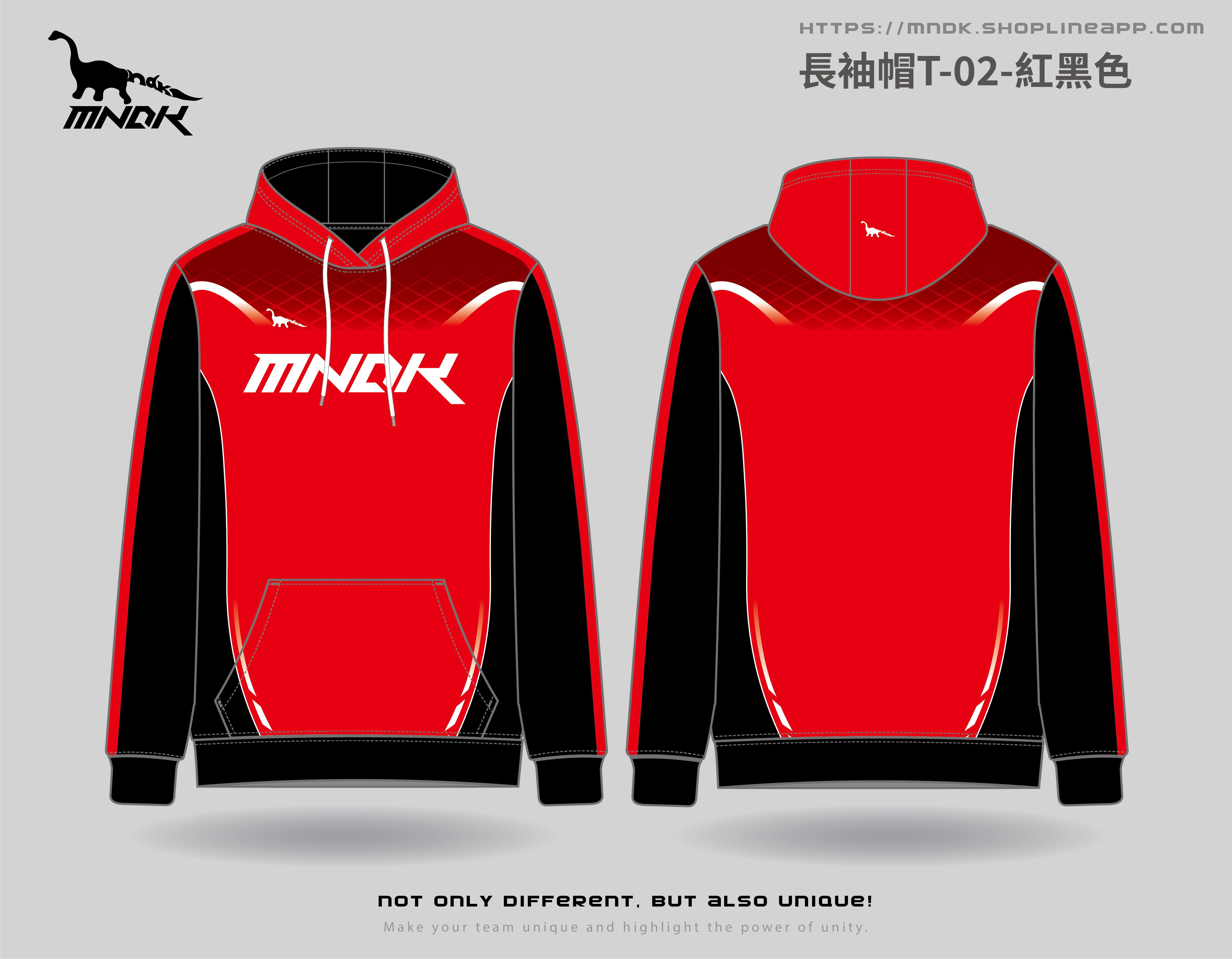 MNDK莫納帝克｜客製化團體服｜專業運動服｜公司制服｜台中長袖帽T-02