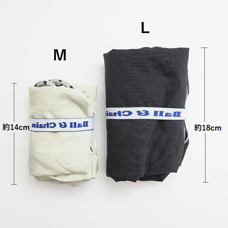 Ball＆Chain 刺繡環保購物袋 M號 - 卡其 (30103103)