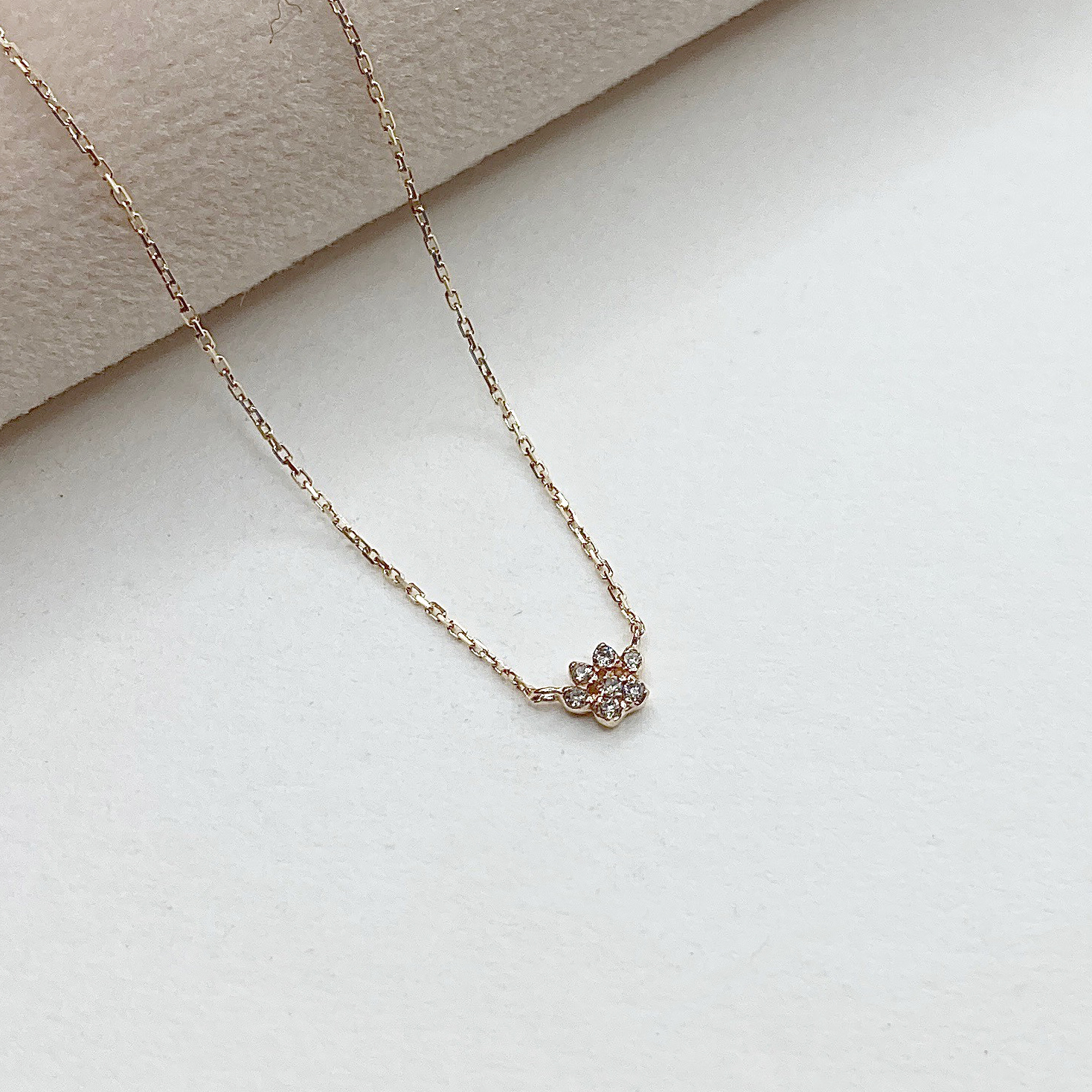 K10 爪印鑽石項鍊