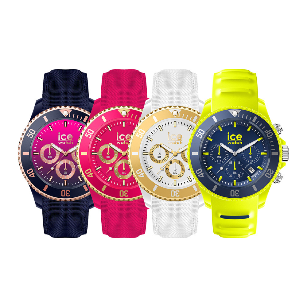 【ICE WATCH】Chrono時空系列 運動感 雄偉時尚 真三眼 六針 低調堅毅 計時 腕錶 MIYOTA星辰機芯