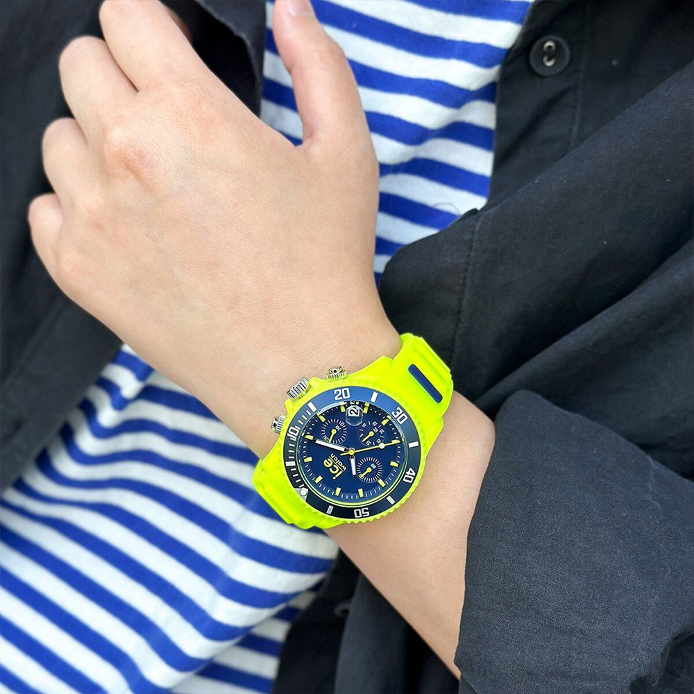 【ICE WATCH】Chrono時空系列 運動感 雄偉時尚 真三眼 六針 低調堅毅 計時 腕錶 MIYOTA星辰機芯