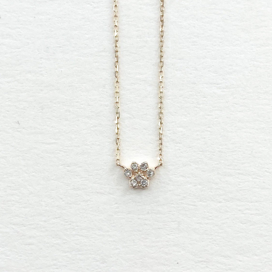 K10 爪印鑽石項鍊