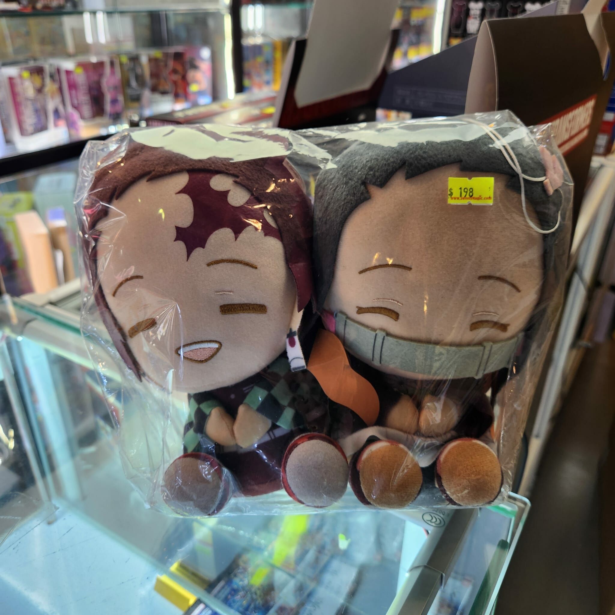 鬼滅主角 一對 毛公仔