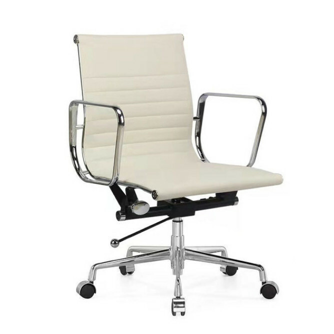 Popular office chair lift computer chair beautiful design style sturdy and durable (white lift swivel 5 casters)