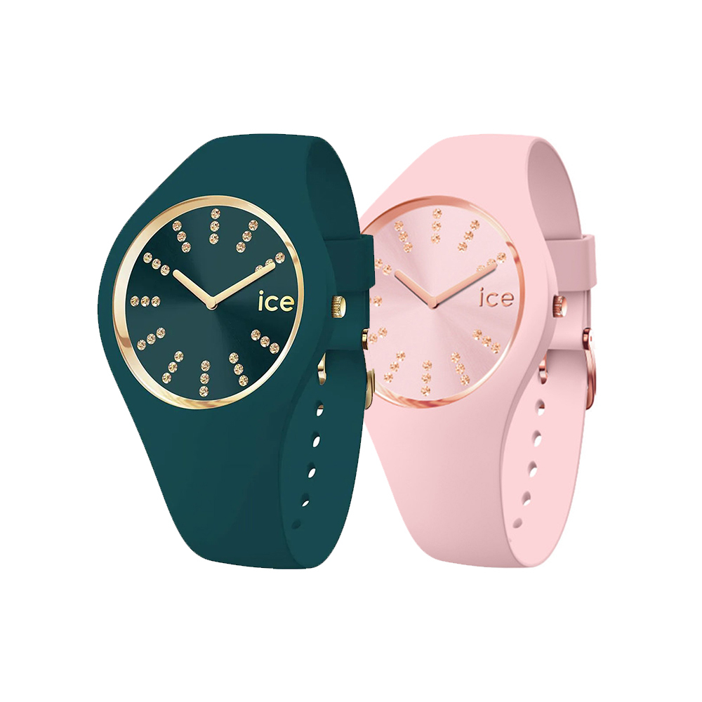 【ICE WATCH】Cosmos宇宙系列 優雅少女 水晶鑲嵌 Miyota星辰機芯 腕錶 適合小手腕 粉嫩佳人