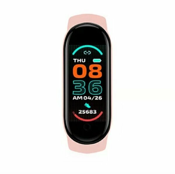 Smart Sports Step Counting Color Screen Bracelet (M6 Magnetic Pink)