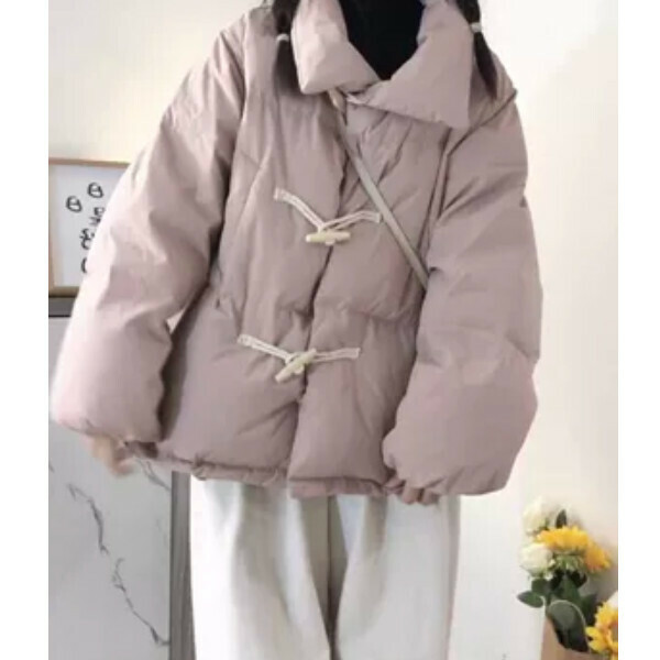 爆款加厚羽絨棉服（粉色）（S/M/L/XL/2XL下單後與客服聯系發貨的尺碼）