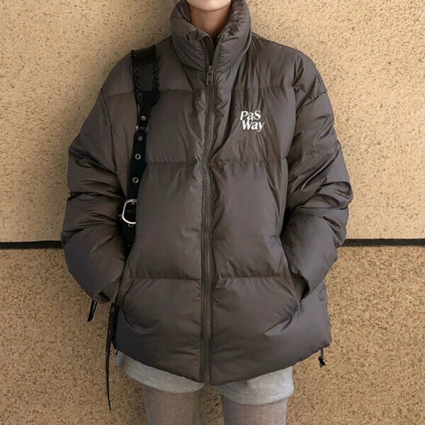 爆款情侶棉服（灰色）（S/M/L/XL/2XL下單後與客服聯系發貨的尺碼）