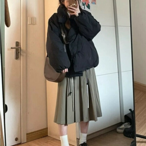 爆款小個子麵包服（黑色）（S/M/L/XL/2XL下單後與客服聯系發貨的尺碼）