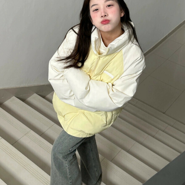 爆款設計感保暖麵包服（黃色）（S/M/L/XL/2XL下單後與客服聯系發貨的尺碼）