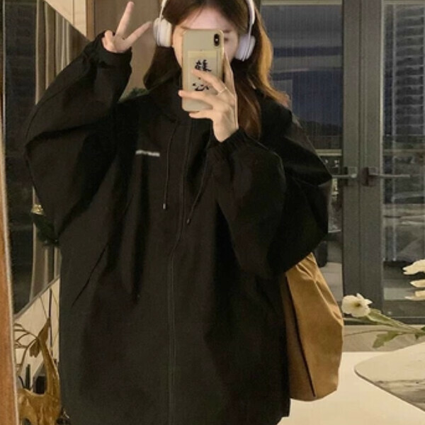 新款工裝衝鋒衣（1614黑色）（S/M/L/XL/2XL下單後與客服聯系發貨的尺碼）