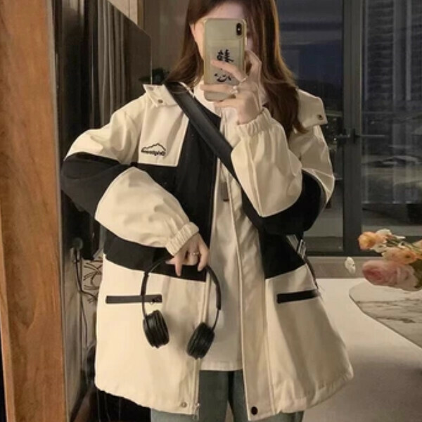 新款工裝衝鋒衣（1661黑色）（S/M/L/XL/2XL下單後與客服聯系發貨的尺碼）