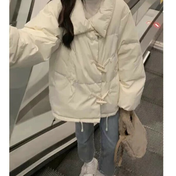 新款加厚羽絨棉服（黃色）（S/M/L/XL/2XL下單後與客服聯系發貨的尺碼）  