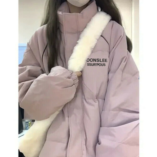 新款加厚保暖棉襖（粉色）（S/M/L/XL/2XL下單後與客服聯系發貨的尺碼）      