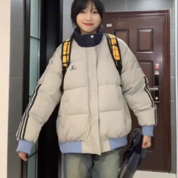 新款小個子羽絨棉服（灰色）（S/M/L/XL/2XL下單後與客服聯系發貨的尺碼）   