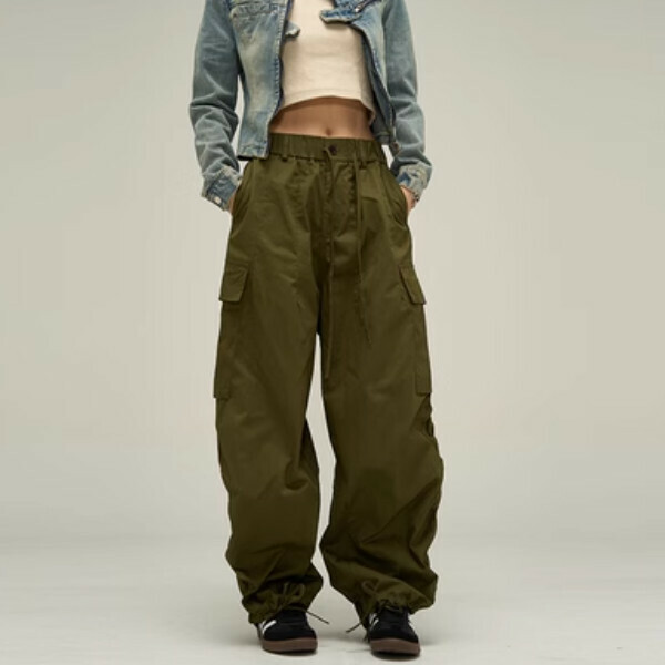New loose bf lazy style overalls [green S-XL sizes, confirm the delivery size with customer service after placing the order]