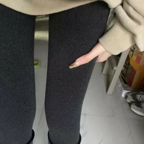 New velvet and thickened leggings (black velvet and thickened) (one size fits all)