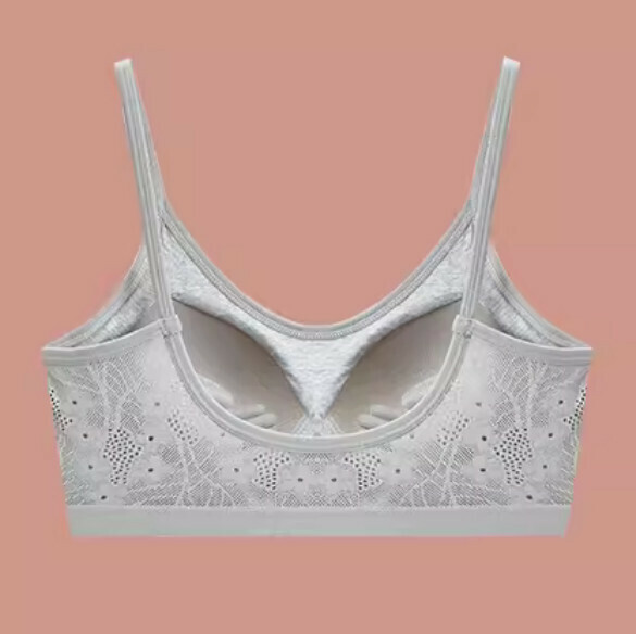 熱賣蕾絲u型美背聚攏胸圍內衣（灰色）【S-XL碼】【下單後聯絡客服確認發貨尺碼】