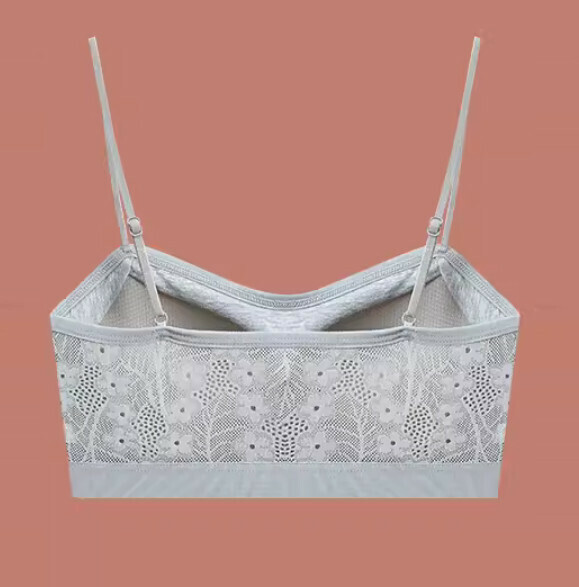 熱賣無鋼圈蕾絲胸圍內衣（灰色）【S-XL碼】【下單後聯絡客服確認發貨尺碼】