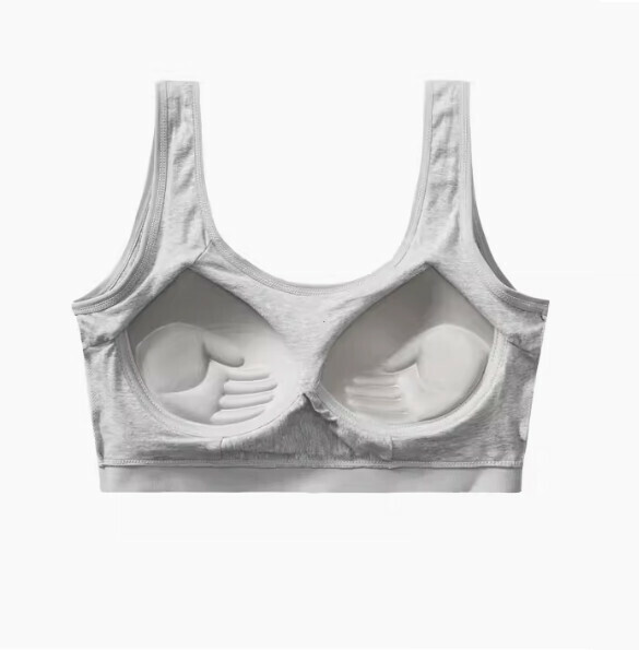 熱賣純棉聚攏收副乳胸圍內衣（灰色）【S-XL碼】【下單後聯絡客服確認發貨尺碼】