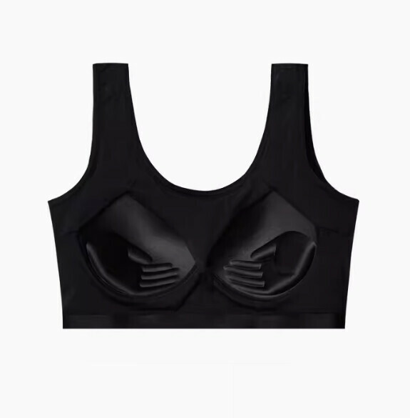 熱賣純棉聚攏收副乳胸圍內衣（黑色）【S-XL碼】【下單後聯絡客服確認發貨尺碼】