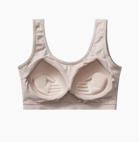 熱賣純棉聚攏收副乳胸圍內衣（卡其）【S-XL碼】【下單後聯絡客服確認發貨尺碼】