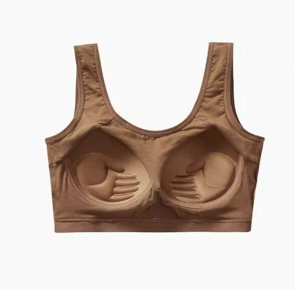 熱賣純棉聚攏收副乳胸圍內衣（焦糖）【S-XL碼】【下單後聯絡客服確認發貨尺碼】