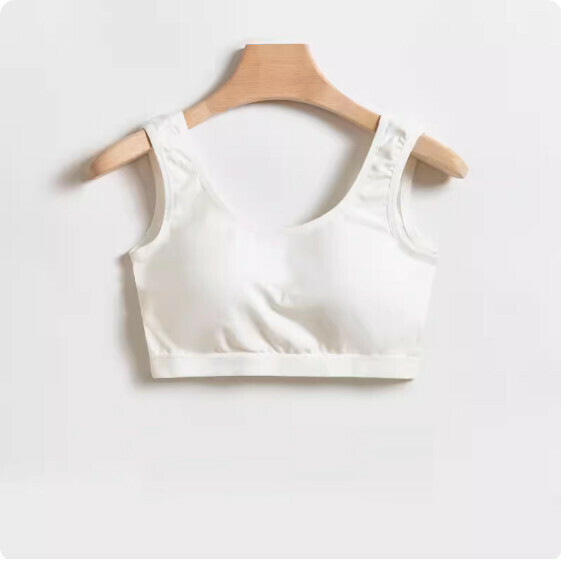 熱賣純棉聚攏運動無鋼圈胸圍內衣（白色）【S-XL碼】【下單後聯絡客服確認發貨尺碼】