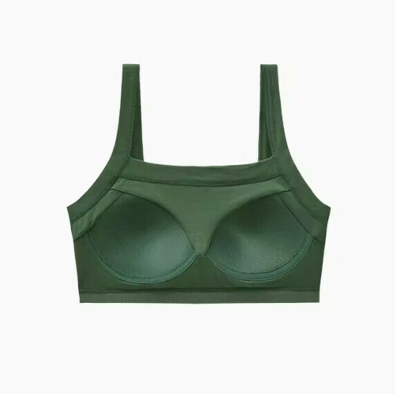 熱賣純棉無鋼圈抹胸胸圍內衣（綠色）【S-XL碼】【下單後聯絡客服確認發貨尺碼】