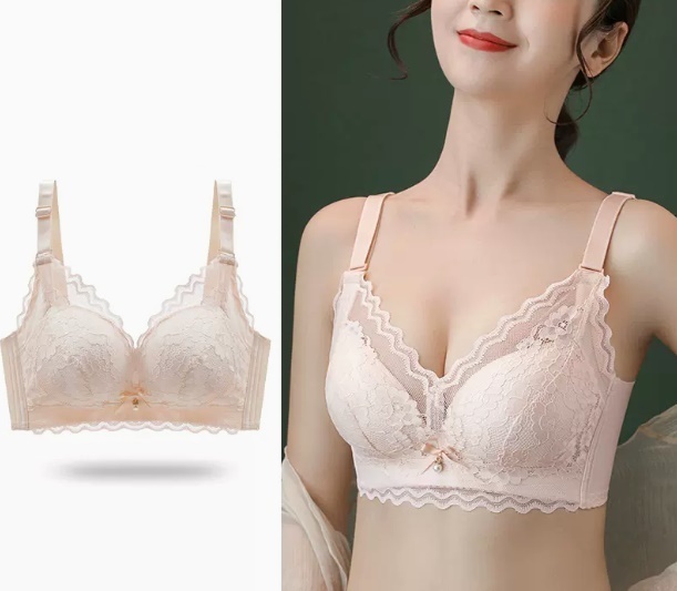 熱賣調整型無鋼圈文胸（【單件裝】膚色36B =80B[透氣蕾絲]）