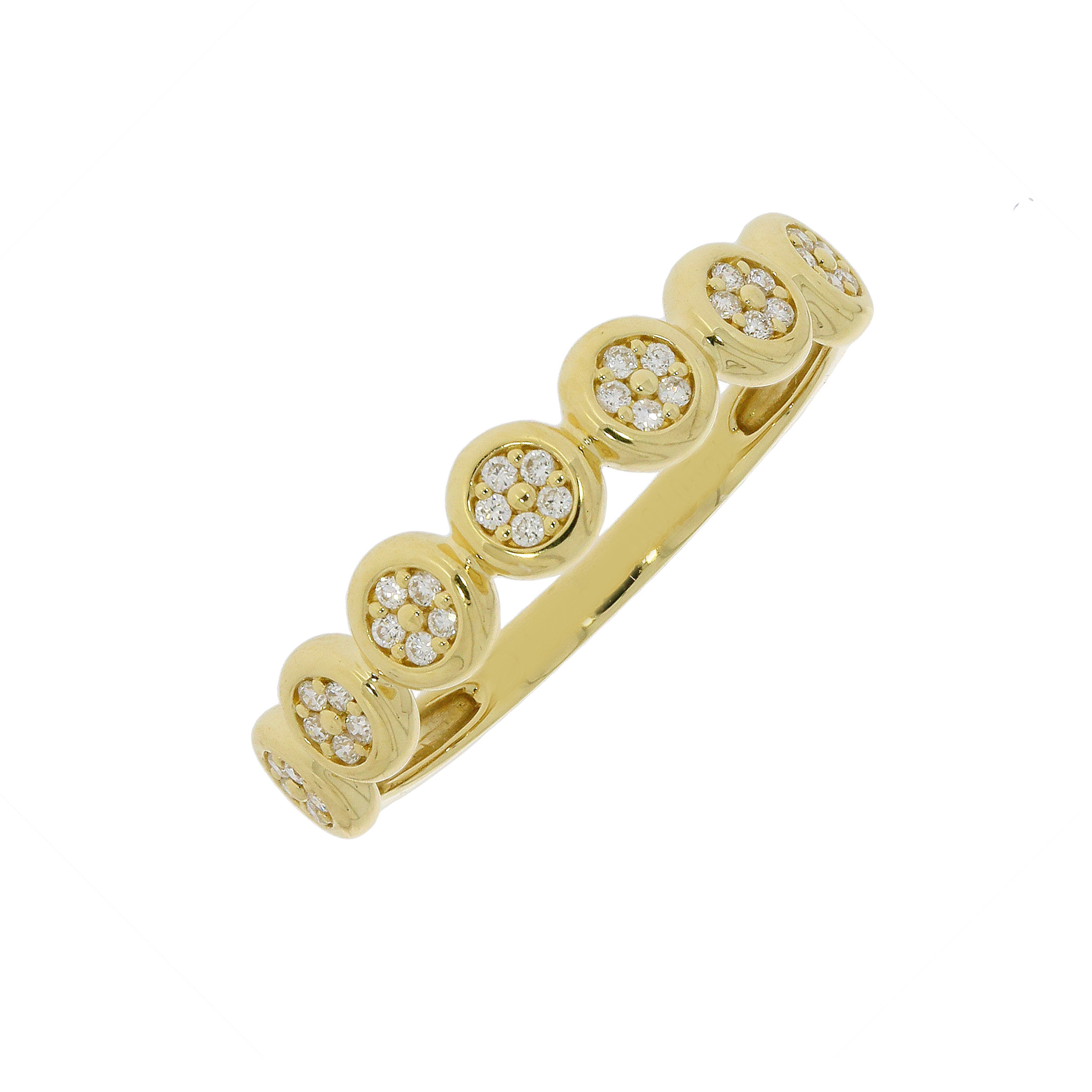 圓映K金鑽石戒指