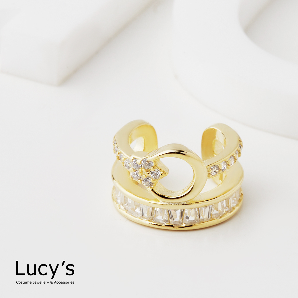 925純銀 星月祝福 耳骨夾 (115484)