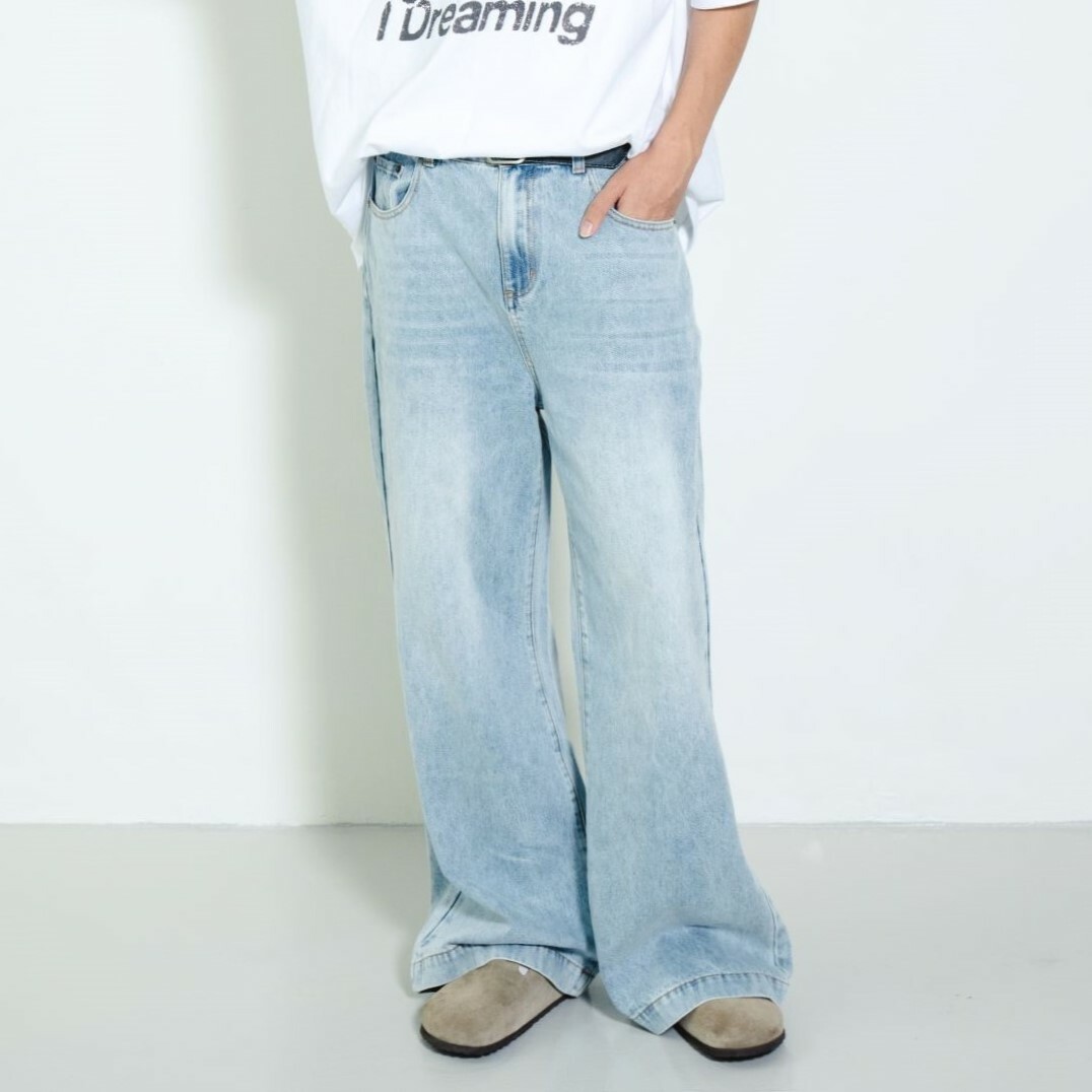 SIMON MADE BW-2419 BAGGY BOOTCUT 闊腿 牛仔褲