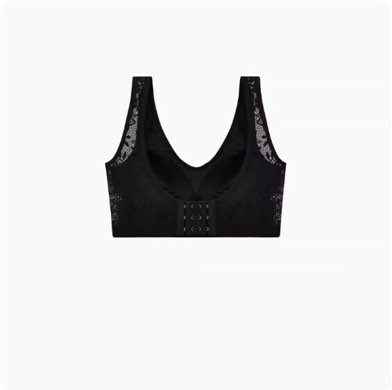 熱推u型蕾絲一體聚攏胸圍內衣（黑色）【S-XL碼】【下單後聯絡客服確認發貨尺碼】