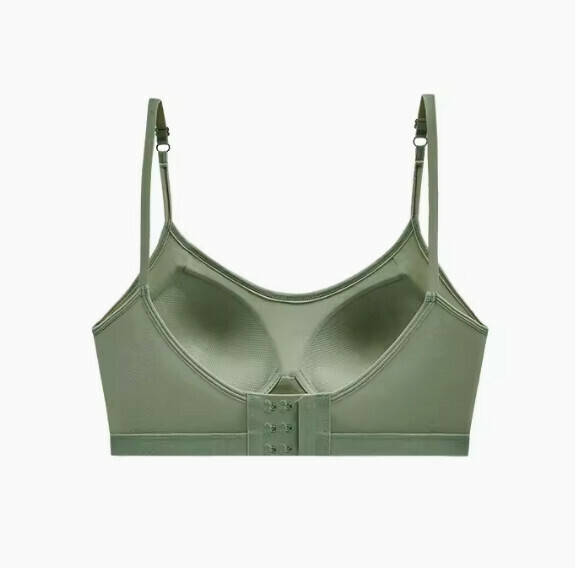 熱推莫代爾後排扣固定杯胸圍內衣（綠色）【M-XL碼】【下單後聯絡客服確認發貨尺碼】