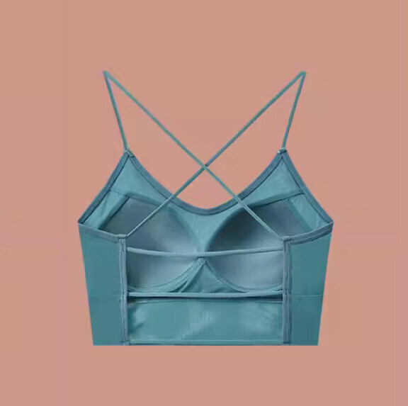 熱推交叉細帶鏤空收副乳胸圍內衣（藍色）【S-XL碼】【下單後聯絡客服確認發貨尺碼】