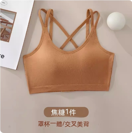 熱推後排扣純棉胸圍內衣（焦糖色）【M-XL碼】【下單後聯絡客服確認發貨尺碼】
