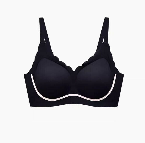 熱推聚攏收副乳無痕胸圍內衣（黑色）【M-XL碼】【下單後聯絡客服確認發貨尺碼】