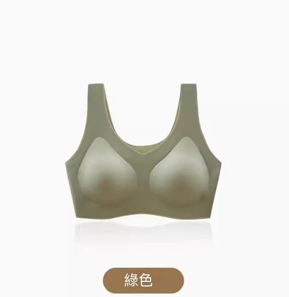 熱推無痕無鋼圈上托聚攏胸圍內衣（綠色）【M-L碼】【下單後聯絡客服確認發貨尺碼】
