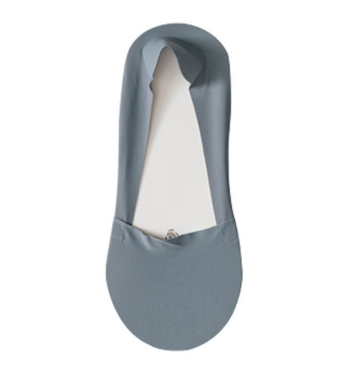 Hot recommendation (pack of 5 pairs) women's ice silk cotton bottom boat socks (grey blue) (one size fits all)