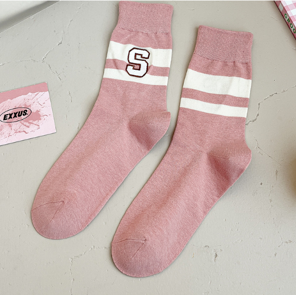 熱推(2雙裝)女百搭刺繡棉襪(刺繡S)(均碼)