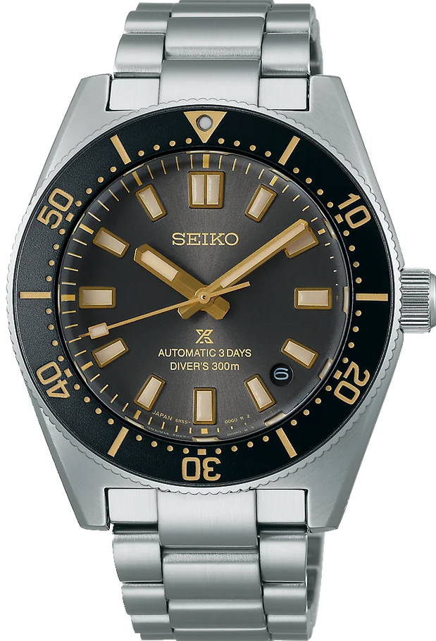 萬年鐘錶 - SEIKO PROSPEX  100週年特別版裡套組 三日鍊機芯300米黑面武士潛水錶   SPB455J1 / 6R55-00G0N 錶徑40MM