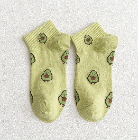 Hot Recommended Fresh Short Women's Socks Crew Socks [Light Green] [One Size Fits All]