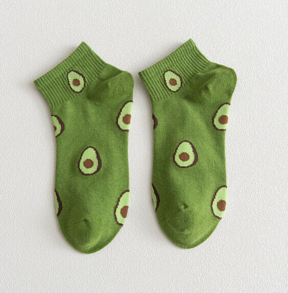 Hot Recommended Fresh Short Women's Socks Crew Socks [Green] [One Size Fits All]