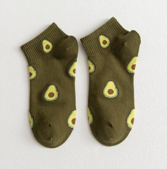 Hot Recommended Fresh Short Women's Socks Crew Socks [Brown] [One Size Fits All]