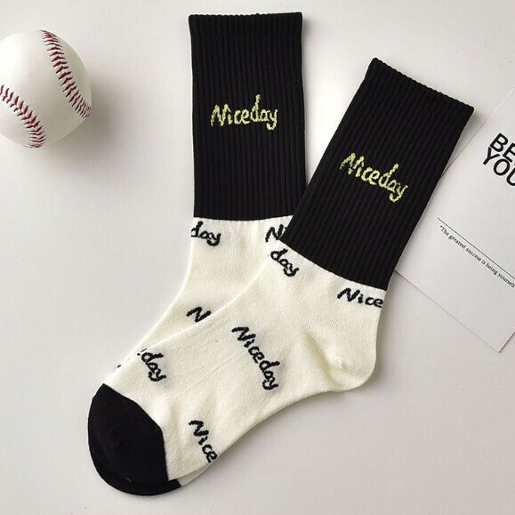 Hot Recommendation Couple Sports Medium Stockings Casual Socks [Nice Letter] [One Size Fits All]