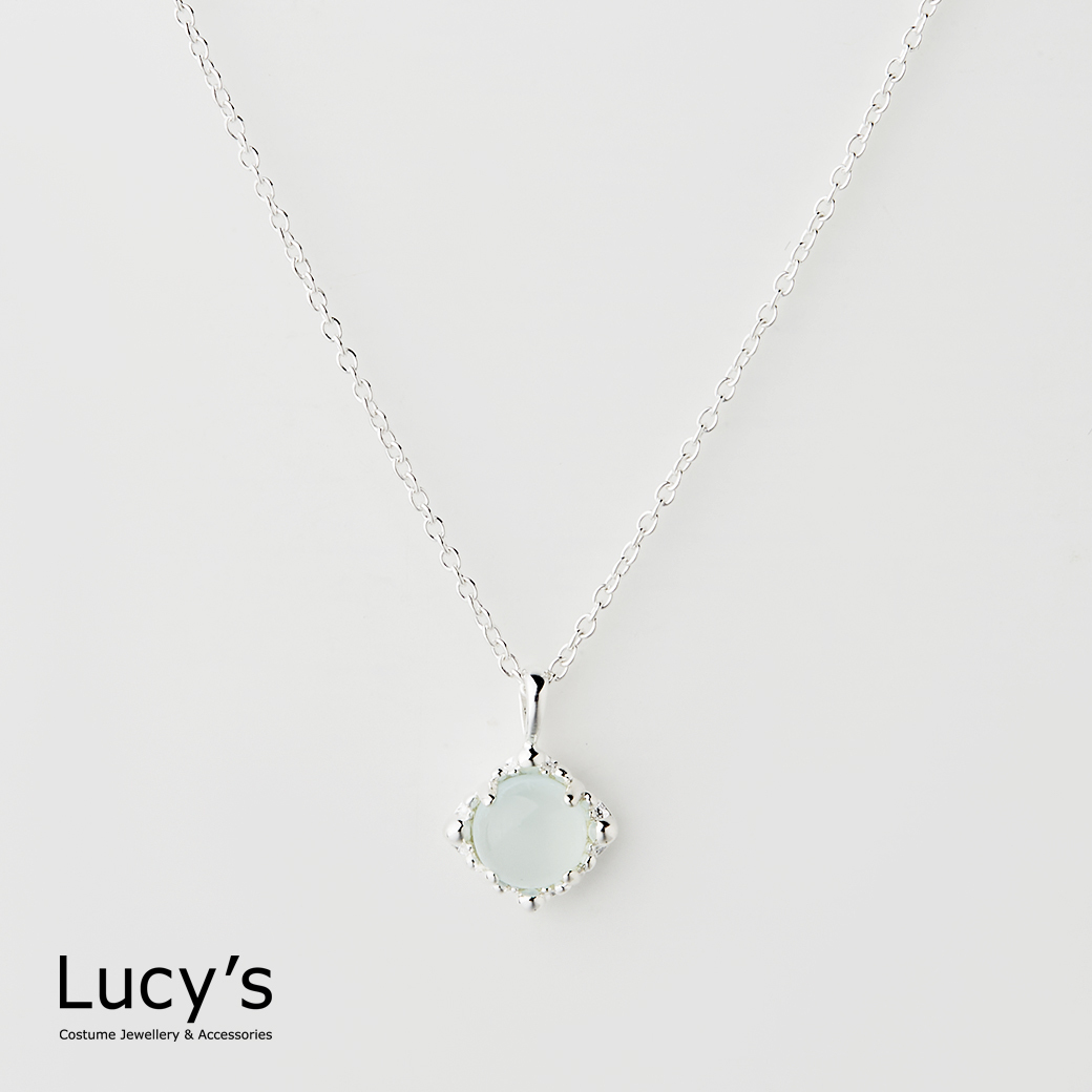 LUXURY 系列｜925純銀 秘境玉髓 項鍊 (113556)