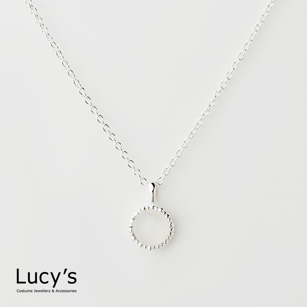 LUXURY 系列｜925純銀 晨露月光 項鍊 (113552)